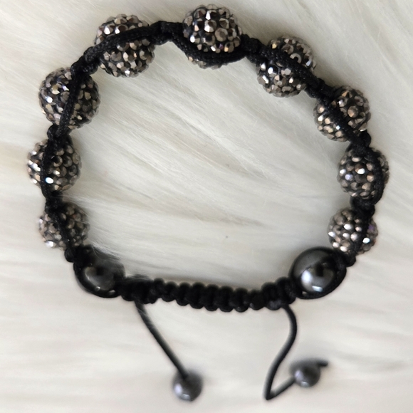 Shamballa crystal hematite bracelet - Picture 7 of 12